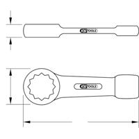 KS Tools 5170936 517.0936 Slagringsleutel Sleutelbreedte (metrisch) 36 mm - thumbnail