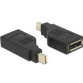 Delock 65626 DisplayPort Adapter [1x Mini-DisplayPort stekker - 1x DisplayPort bus] Zwart