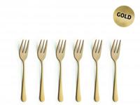 Amefa Austin Gebaksvorkjes 6 Stuks Mat Goud - thumbnail