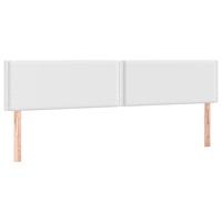 Boxspring met matras kunstleer wit 160x200 cm - thumbnail