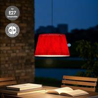 Papieren Gevouwen Lampenkap - Conisch - Rood - ø40 x 24 cm - E27 fitting - Voor Staande Lamp - Ontworpen voor woonkamer en eetkamer - thumbnail