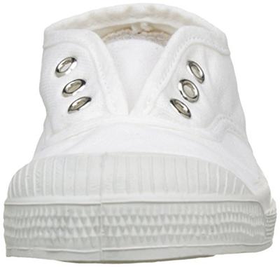 Katoenen tennisschoenen voor kinderen met vetersluiting Elly BENSIMON® wit