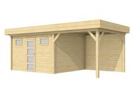 Blokhut Kievit 400x300 cm + luifel 400 cm - thumbnail