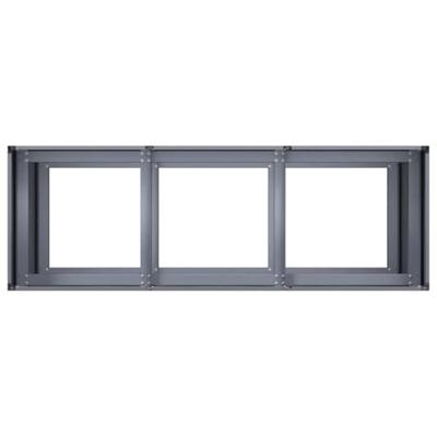 Plantenbak 120x40x80 cm koudgewalst staal antracietkleurig