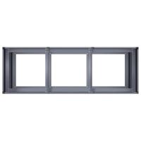 Plantenbak 120x40x80 cm koudgewalst staal antracietkleurig - thumbnail