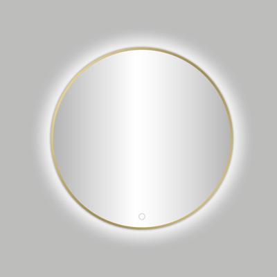 Best Design Badkamerspiegel Venetië Nancy LED Verlichting 100x100 cm Rond Mat Goud