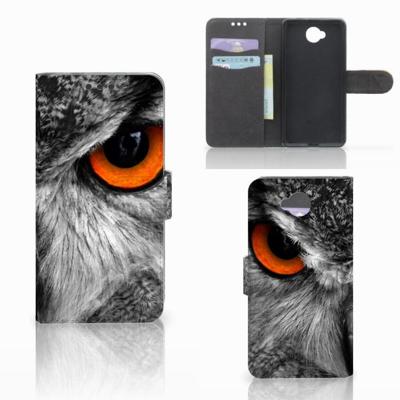 Microsoft Lumia 650 | Telefoonhoesje | Met pasjeshouder | Uil