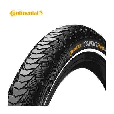 Continental fietsband contact plus reflectie zwart 26x1.75 stadsfiets draadband 47-559