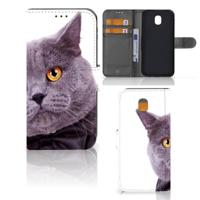 Samsung Galaxy J5 2017 | Telefoonhoesje | Met pasjeshouder | Kat - thumbnail
