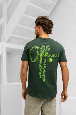 Off The Pitch 3D Off Slim Fit T-Shirt Heren Groen - Maat S - Kleur: Groen | Soccerfanshop