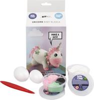 Silk Clay Funny friends, unicorn, roze, 1 doos - thumbnail
