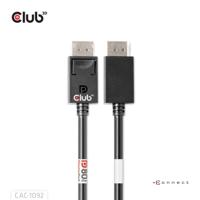 club3D CAC-1092 DisplayPort-kabel DisplayPort Aansluitkabel 1.6 m Zwart - thumbnail