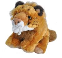 Wild Republic knuffel Cuddlekins smilodon 20 cm pluche bruin - thumbnail