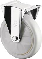 BS Rollen Bokwiel | wiel d. 125 mm draagvermogen 300 kg | kunststof | plaat L138xB109 mm verf wiel wit | 1 stuk - LSS410.B15.126 LSS410.B15.126 - thumbnail
