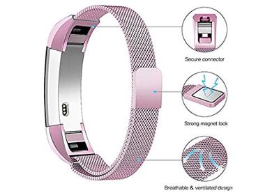 FitBit Alta HR Milanese bandje - Maat: Small - Roze FitBit Alta HR Milanese bandje - Maat: Small - Roze