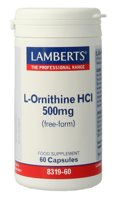 Lamberts L-ornithine 500mg Vegacapsules - thumbnail