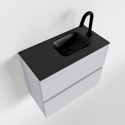 MONDIAZ ADA 60cm toiletmeubel cale. LEX wastafel urban rechts 1 kraangat