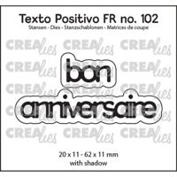 Crealies • texto positivo fr dies bon anniversaire - thumbnail