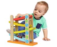 Eichhorn Houten Autobaan met 3 Auto&apos;s - thumbnail