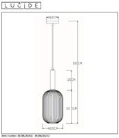 Lucide MALOTO - Hanglamp - Ø 20 cm - 1xE27 - Groen - thumbnail