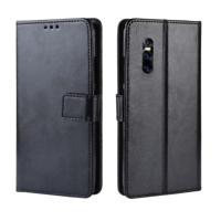 Retro Crazy Horse textuur horizontale Flip leren Case voor VIVO V15 Pro met houder & kaartsleuven & Foto Frame(Black) - thumbnail