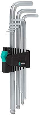 Wera 950 PKL/9 SM N SB Stifsleutelset, metrisch, verchroomd, 9-delig - 1 stuk(s) - 05073391001