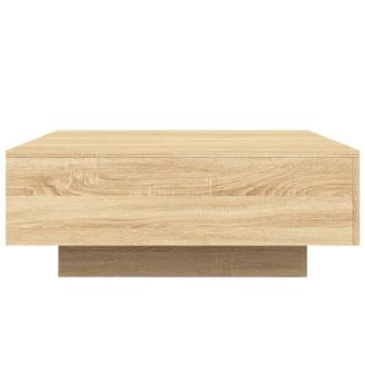 Salontafel 80x80x31 cm spaanplaat sonoma eikenkleurig