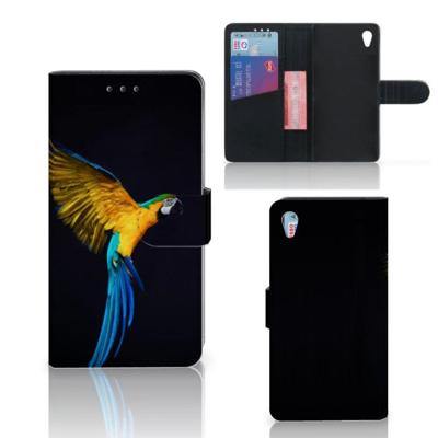 Sony Xperia Z3 | Telefoonhoesje | Met pasjeshouder | Papegaai Sony Xperia Z3 | Telefoonhoesje | Met pasjeshouder | Papegaai