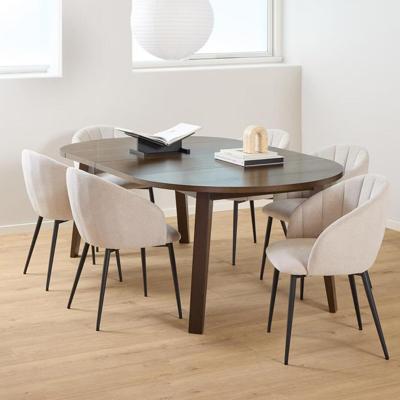 Bendt Uitschuifbare Ronde Eettafel 'Mads' Eiken, 120/170/220 x 120cm