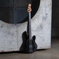Sterling by Music Man DarkRay EB Black elektrische basgitaar met deluxe gigbag - thumbnail