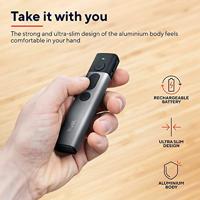 Trust Kazun Draadloze presenter RF Aluminium, Zwart - thumbnail