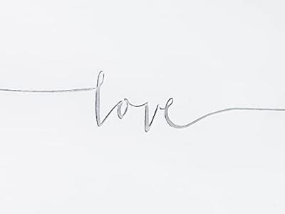 Gastenboek Love Wit/Zilver (24x18,5cm)