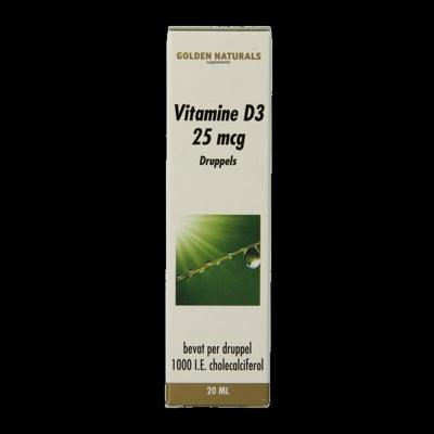 Golden Naturals Vitamine D3 25mcg Druppels