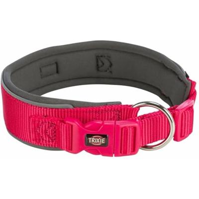 TRIXIE PREMIUM HALSBAND HOND EXTRA BREED FUCHSIA / GRAFIET GRIJS 53-62X5 CM TRIXIE PREMIUM HALSBAND HOND EXTRA BREED FUCHSIA / GRAFIET GRIJS 53-62X5 CM