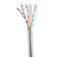 Netwerk Kabel Rol | CAT6 | Stranded | U/UTP | CCA | 305.0 m | Binnenshuis | Rond | PVC | Grijs | Tre - thumbnail