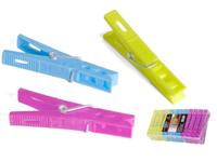 Wasknijpers kunststof in 3 kleuren - set van 48 stuks - thumbnail