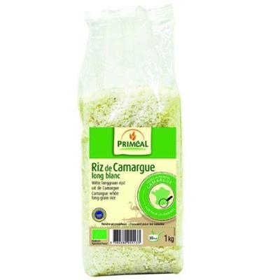 Primeal Witte langgraan rijst camargue bio 1 Kilogram