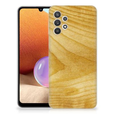 Samsung Galaxy A32 4G | A32 5G Enterprise Editie | Bumper Hoesje | Licht Hout