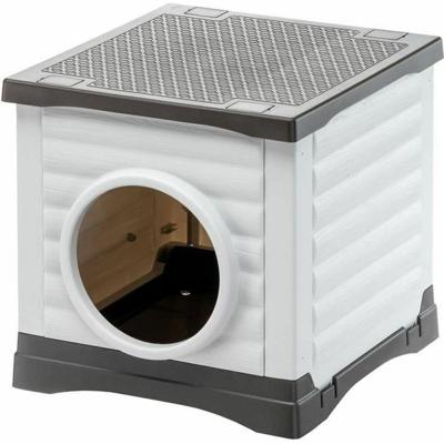 Nis - FERPLAST - PETVILLA 50 - 38,5 x 43 x 38,5 cm - Wit / Grijs