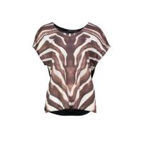 Expresso top GACE met zebraprint bruin/wit/zwart - thumbnail