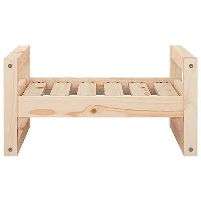 vidaXL Hondenmand 55,5x45,5x28 cm massief grenenhout, hondenbed, puppybed, hondenbedden, puppymand, huisdierenmand, puppymanden, puppybedden
