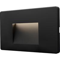 LED Tuinverlichting - Wandlamp - Brinton Lumara - Waterdicht IP65 - 3W 240lm - Aanpasbare Lichtkleur 3000K-4000K-6500K - Rechthoek - Zwart - thumbnail