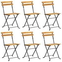 7-delige Tuinset inklapbaar massief acaciahout - thumbnail