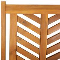 Tuinstoel 4 pcs Bruin 57 x 72 x 109 cm Massief Acaciahout - thumbnail