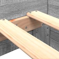 Bedframe bewerkt hout grijs sonoma eikenkleurig 90x190 cm - thumbnail