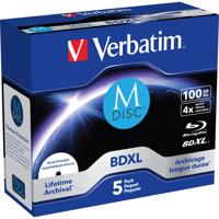 Verbatim 43834 M-Disc Blu-ray 100 GB 1 stuk(s) Jewelcase Bedrukbaar - thumbnail