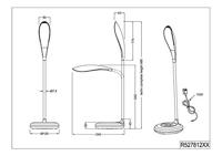 Trio Led bureaulampKrait antraciet - R52781242 - thumbnail