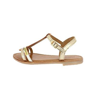 Leren kindersandalen Bada LES TROPEZIENNES® PAR M. BELARBI goudbeige