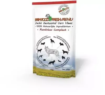 Farm Food Fresh Menu honden natvoer Rundvlees 300gr