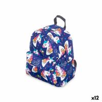 Schoolrugzak Pincello Multicolour 28 x 12 x 22 cm 22 x 28 x 12 cm Eenhoorn (12 Stuks) - thumbnail